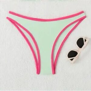🟡5/$25 DEAL! Mint and Pink Bikini Bottom